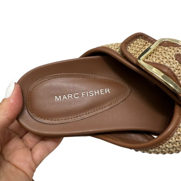 Marc Fisher Hazia Womens Slip On Buckle Slide Sandals size 9 M - Picture 3 of 5